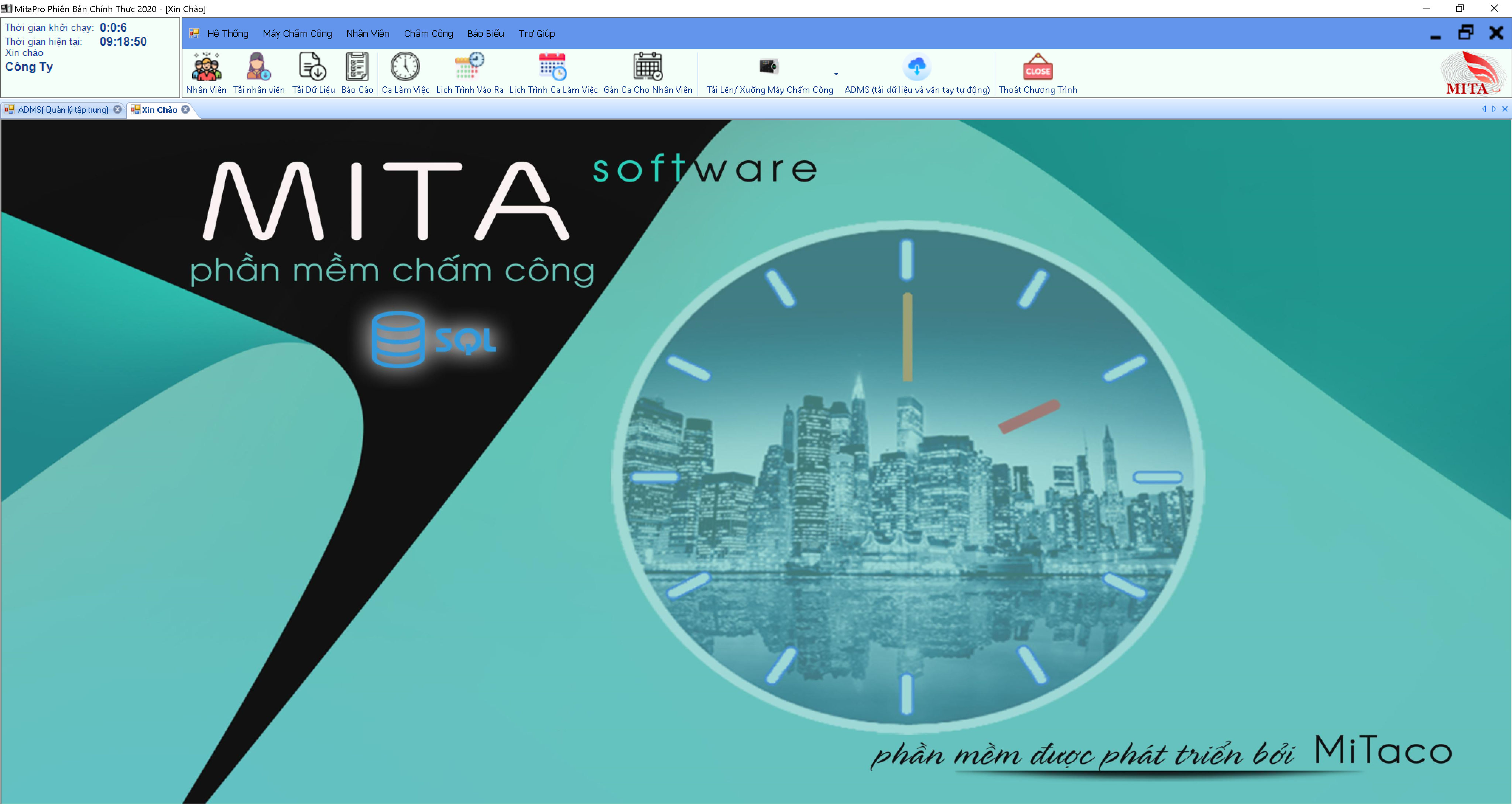 Phần mềm chấm công MitaPro 2022